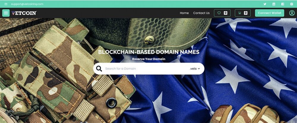 VetCoin Foundation lanceert .VETS gedecentraliseerd domein van NexBloc ter ondersteuning van veteranen Blockchain PlatoBlockchain Data Intelligence. Verticaal zoeken. Ai.