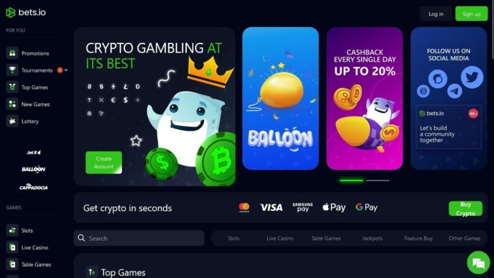 Bets.io blockchain-casino