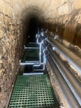 Μέρος του νέου συστήματος αντλίας θερμότητας εδάφους του Bath Abbey