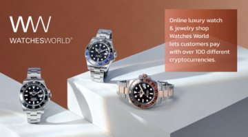 Інтернет-магазин розкішних годинників і ювелірних виробів – Watches World дозволяє клієнтам платити за допомогою понад 100 різних криптовалют PlatoBlockchain Data Intelligence. Вертикальний пошук. Ai.