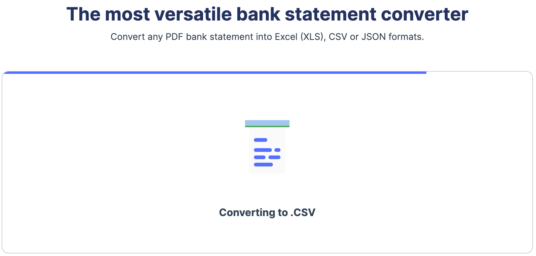 convert pdf bank statement to csv