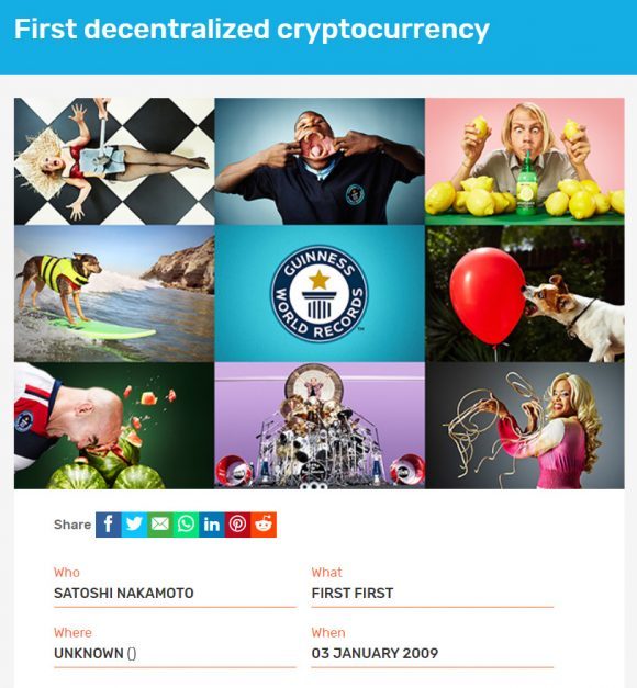 Bitcoin se ha agregado oficialmente al Libro Guinness de los Récords Mundiales PlatoBlockchain Data Intelligence. Búsqueda vertical. Ai.