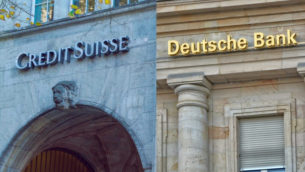 „Handel wie ein Lehman-Moment“ – Credit Suisse und Deutsche Bank leiden unter Distressed-Bewertungen, da sich die Kreditausfallversicherung der Banken dem Niveau von 2008 nähert