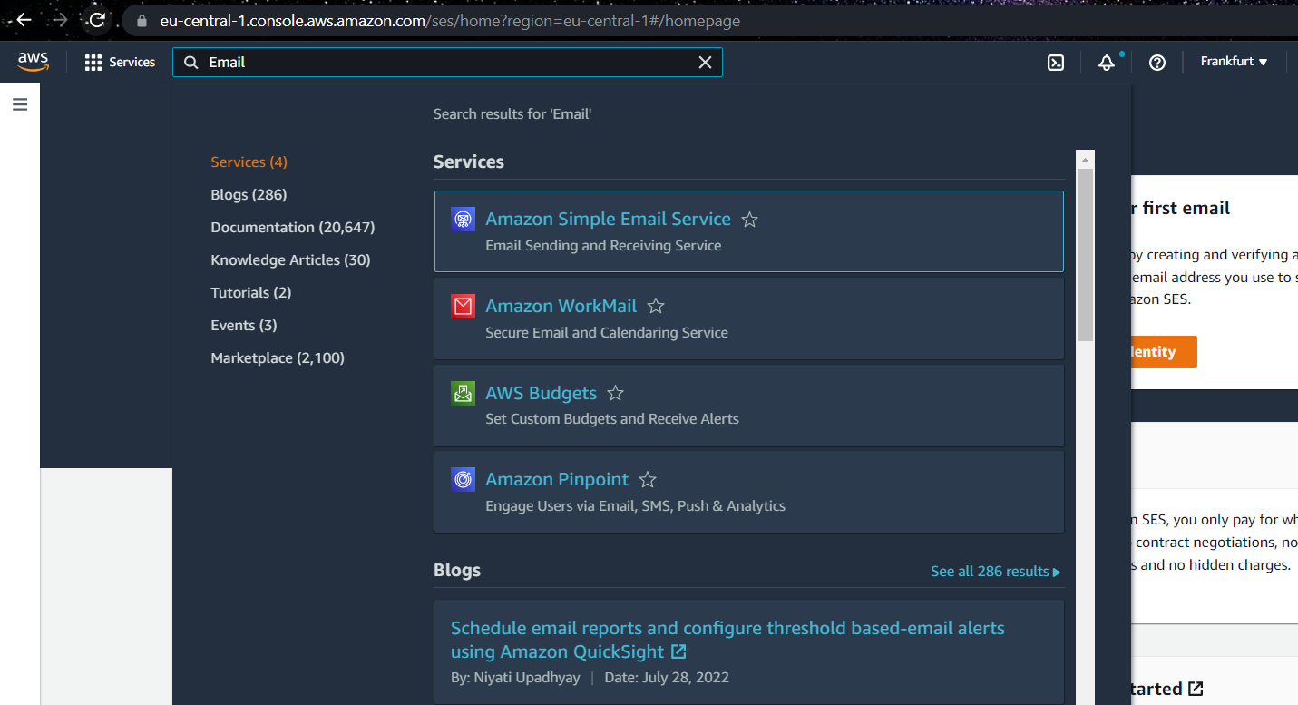 Guide to Simple Email Service (AWS SES) with Spring Boot and Spring Cloud PlatoBlockchain Data Intelligence. Vertical Search. Ai.