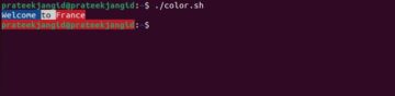 Az Echo kimeneti színének megváltoztatása a Linux PlatoBlockchain Data Intelligence rendszerben. Függőleges keresés. Ai.