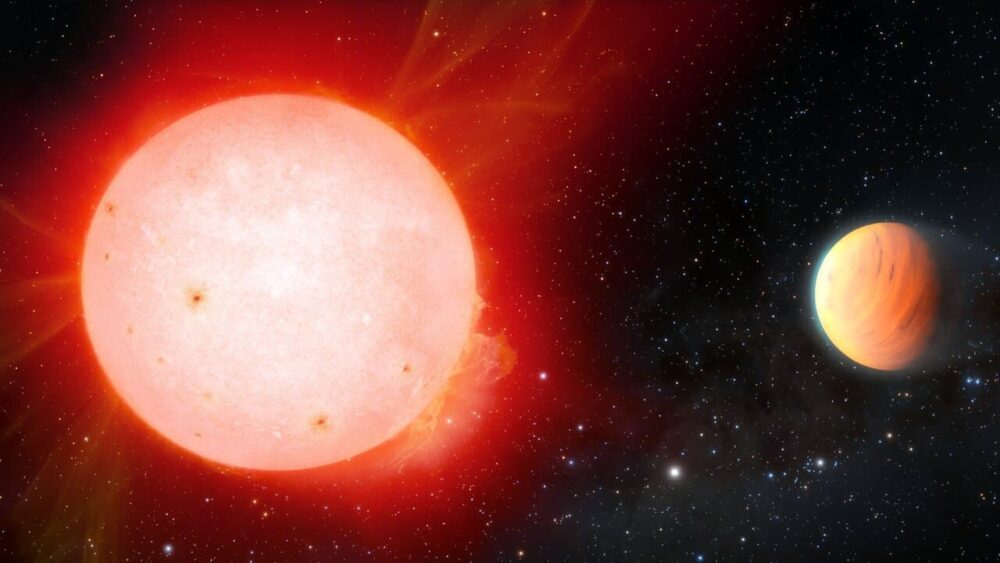 Astronomi so opazili nenavaden planet, podoben Jupitru, ki kroži okoli hladne rdeče pritlikave zvezde PlatoBlockchain Data Intelligence. Navpično iskanje. Ai.