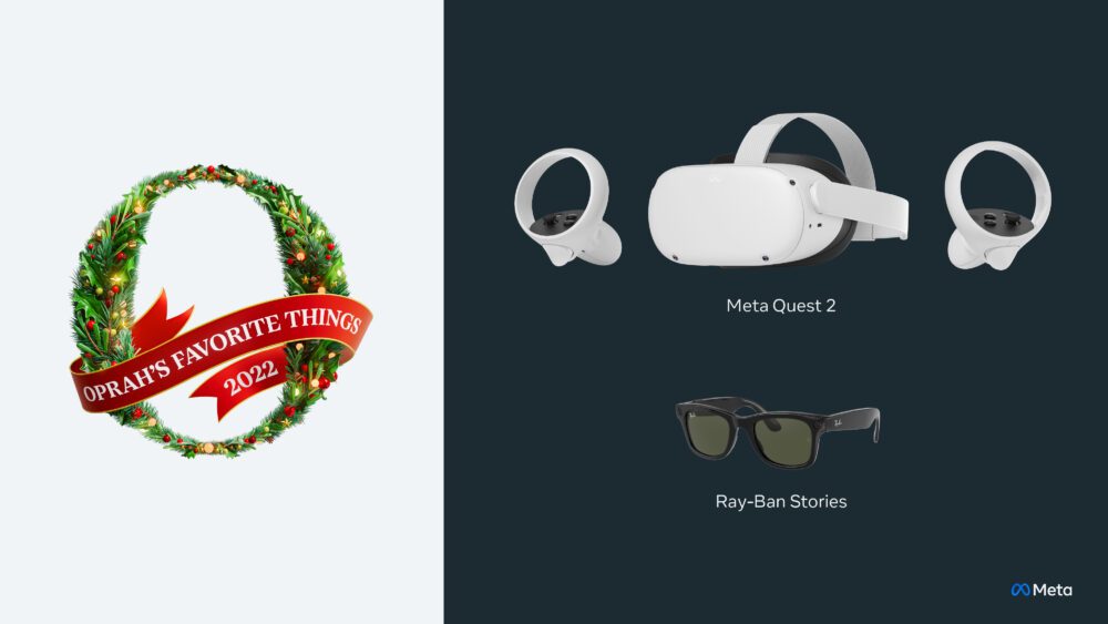 Meta Quest 2 + Ray-Ban Stories Selected as Two of Oprah’s Favorite Things 2022 PlatoBlockchain Data Intelligence. Vertical Search. Ai.