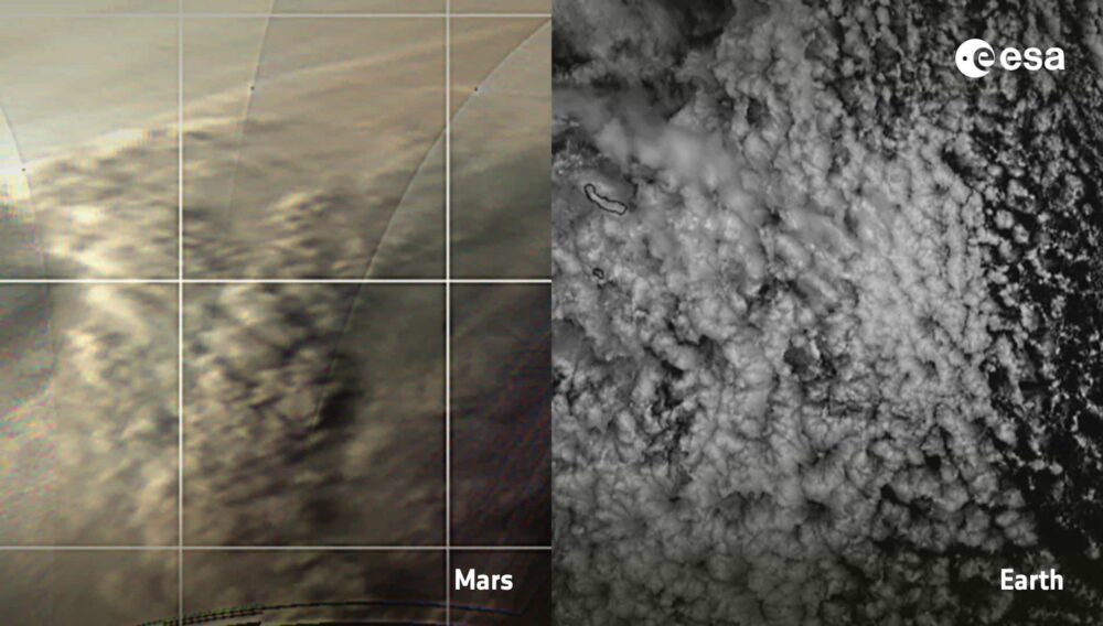 Mars generuje zaskakująco podobne do Ziemi wzory chmur PlatoBlockchain Data Intelligence. Wyszukiwanie pionowe. AI.