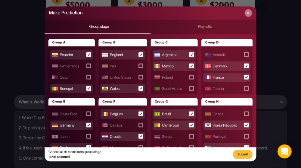 Take Part in the World Cup 2022 with FortuneJack’s Free to Play Bracket Challenge PlatoBlockchain Data Intelligence. Vertical Search. Ai.