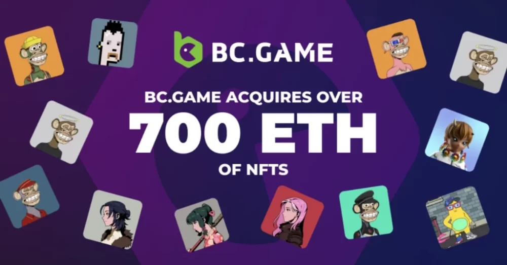 BC.GAME investerar 700 ETH i NFTs för en bättre Metaverse PlatoBlockchain Data Intelligence. Vertikal sökning. Ai.