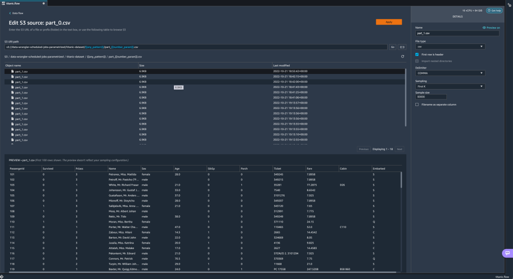 Get more control of your Amazon SageMaker Data Wrangler workloads with parameterized datasets and scheduled jobs Amazon Machine Learning PlatoBlockchain Data Intelligence. Vertical Search. Ai.