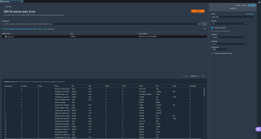 Get more control of your Amazon SageMaker Data Wrangler workloads with parameterized datasets and scheduled jobs AWS Machine Learning PlatoBlockchain Data Intelligence. Vertical Search. Ai.