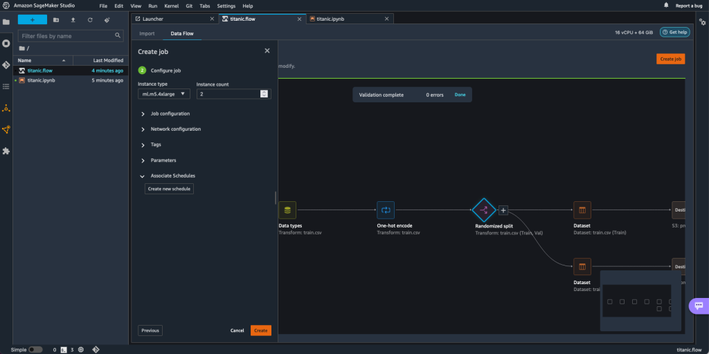 Get more control of your Amazon SageMaker Data Wrangler workloads with parameterized datasets and scheduled jobs PlatoBlockchain Data Intelligence. Vertical Search. Ai.