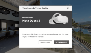 Websites Can Now Add A Link To Launch A WebXR Experience Onto Your Quest PlatoAiStream Data Intelligence. Vertical Search. Ai.
