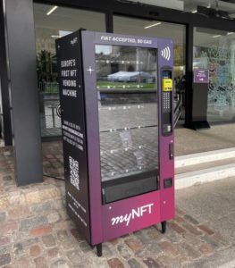 Il nuovo distributore automatico NFT di Londra