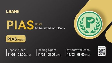 PIAS Is Now Available for Trading on LBank Exchange PlatoBlockchain Data Intelligence. Vertical Search. Ai.