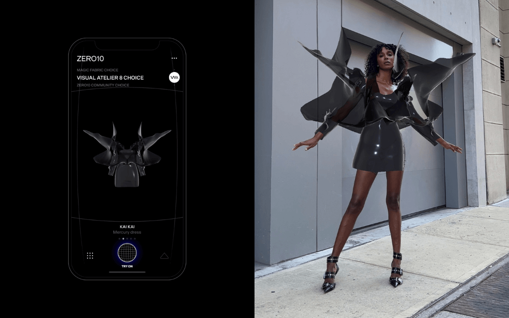 ZERO10 AR Fashion Platform - digital mode