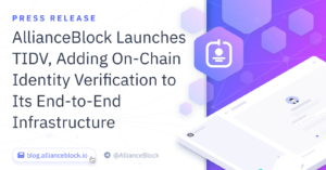 Allianceblock Adds On-chain Identity Verification To End-to-End Infrastructure With Launch of TIDV Defi News PlatoBlockchain Data Intelligence. Vertical Search. Ai.