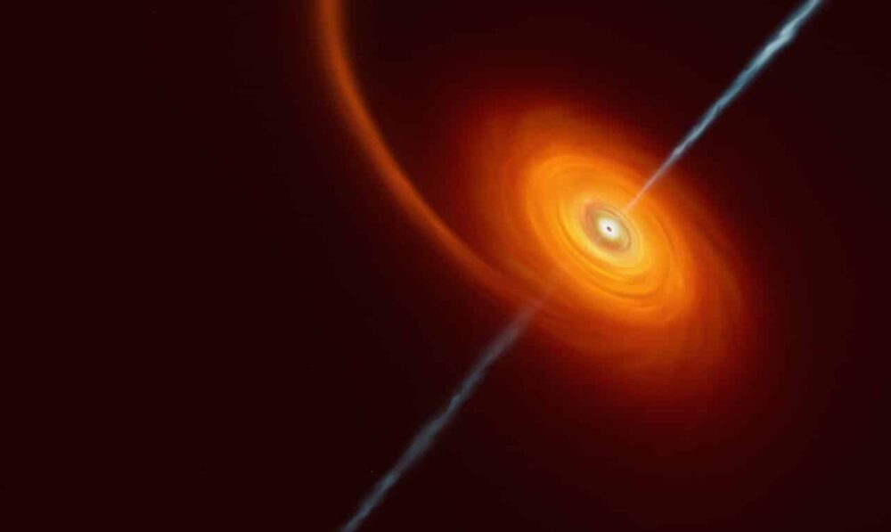 دوردست ترین سیاهچاله کلان پرجرم که یک ستاره هوش داده پلاتوبلاک چین را می بلعد. جستجوی عمودی Ai.