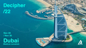 La conferencia líder sobre blockchain Decipher'22 se llevará a cabo en Dubai PlatoBlockchain Data Intelligence. Búsqueda vertical. Ai.