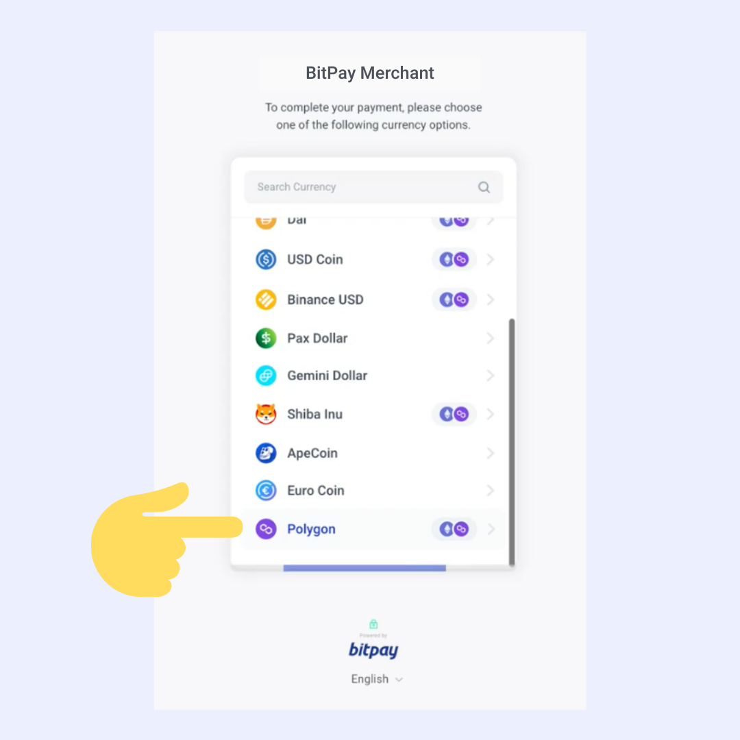 How to Pay a BitPay Invoice with Polygon PlatoBlockchain Data Intelligence. Vertical Search. Ai.