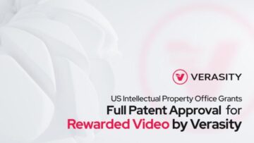 Yhdysvaltain henkisen omaisuuden virasto myönsi Verasity PlatoBlockchain Data Intelligencen palkitsevalle videolle täyden patentin. Pystysuuntainen haku. Ai.