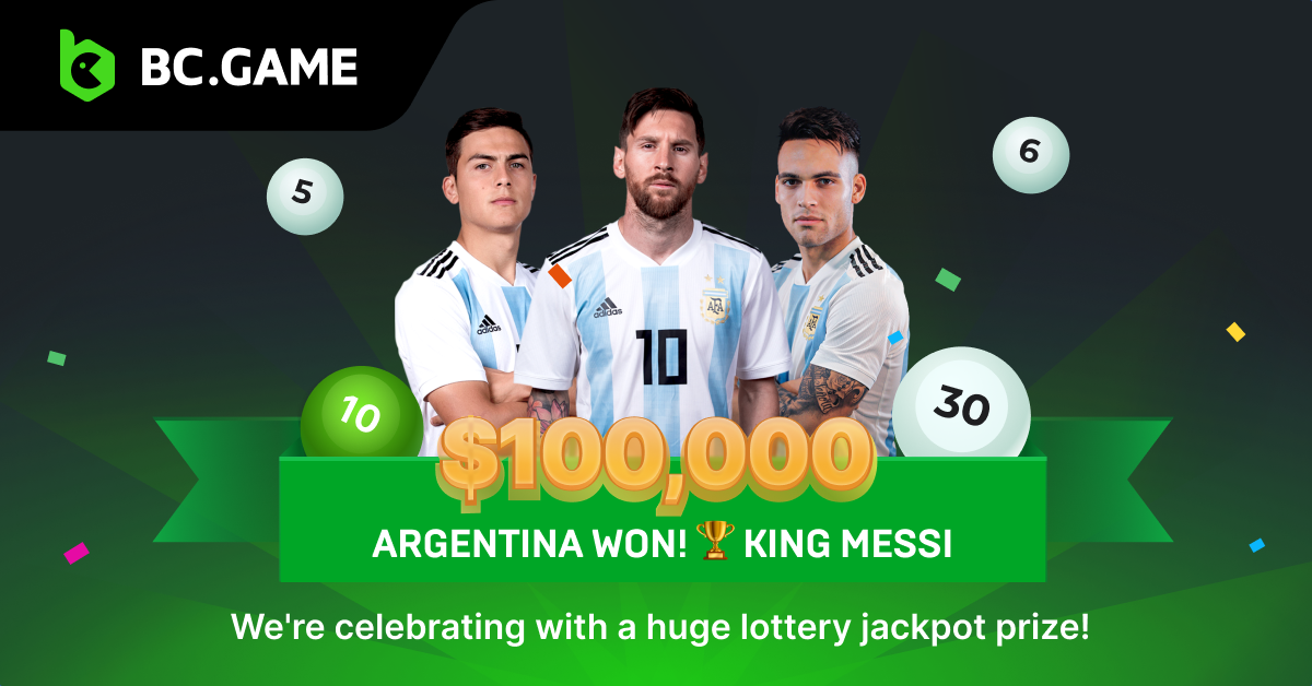 BC.GAME găzduiește un eveniment uriaș de loterie pentru a celebra câștigul istoric al Argentinei PlatoBlockchain Data Intelligence. Căutare verticală. Ai.