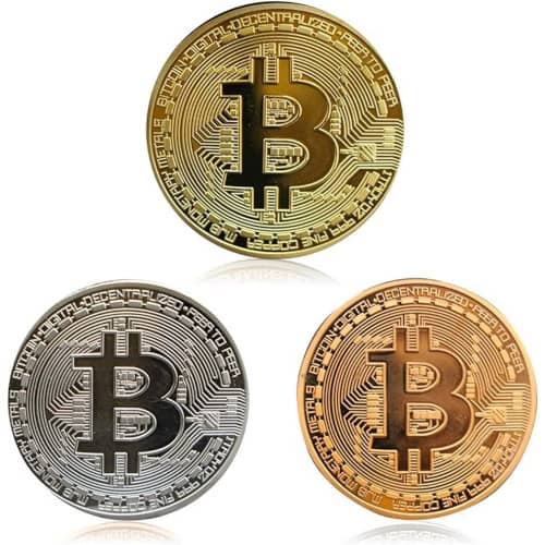 Insieme della moneta di Bitcoin