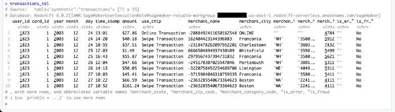 Connecting Amazon Redshift and RStudio on Amazon SageMaker PlatoAiStream Data Intelligence. Vertical Search. Ai.