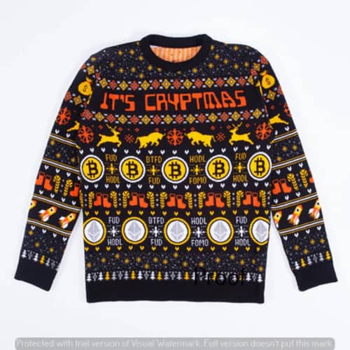 Merry Cryptmas kötött pulóver