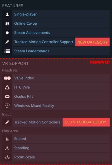 Steam VR Headset Support Sidebar Removal Draws Developer Complaints PlatoBlockchain Data Intelligence. Vertical Search. Ai.