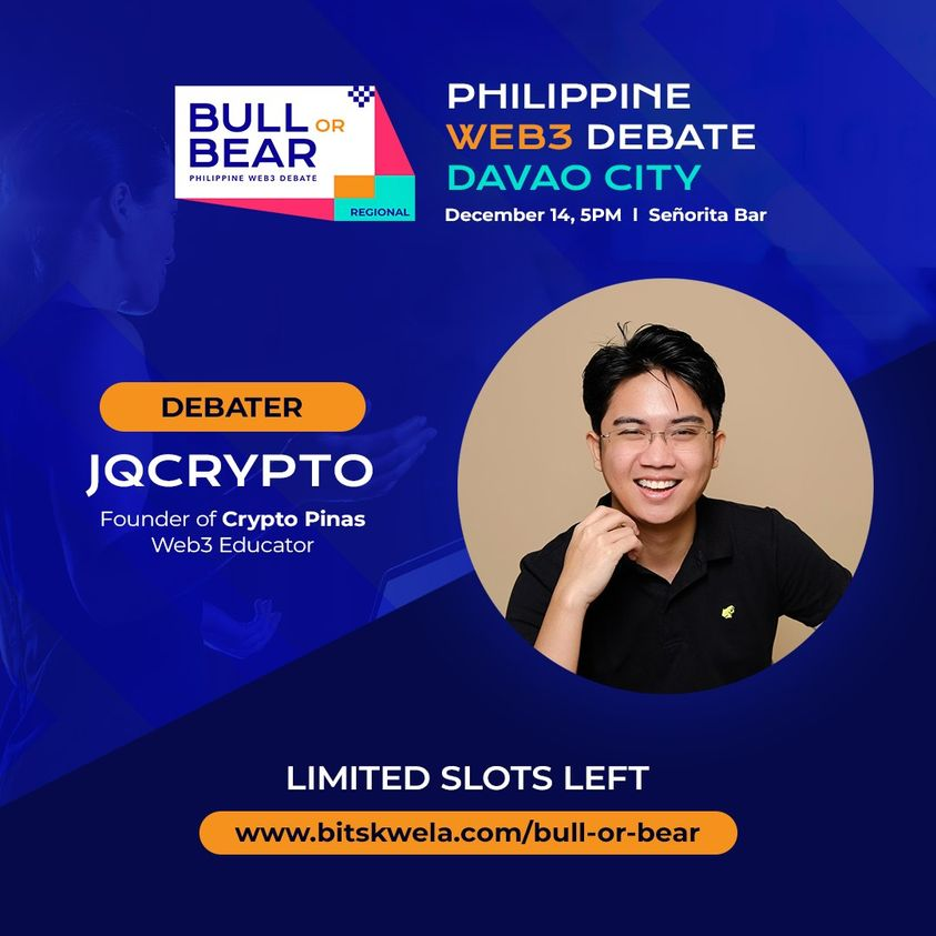 Bitskwela’s Bull or Bear Debate Davao Edition Set to Happen Bitskwela PlatoBlockchain Data Intelligence. Vertical Search. Ai.