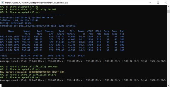lolMiner 1.64 חדש לביצועי כריית Kaspa (KAS) מיטובים נוספים של PlatoBlockchain Data Intelligence. חיפוש אנכי. איי.