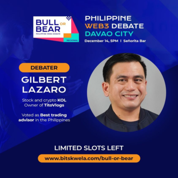 Bitskwela's Bull or Bear Debate Davao Edition قرار است به هوش داده پلاتو بلاک چین رخ دهد. جستجوی عمودی Ai.