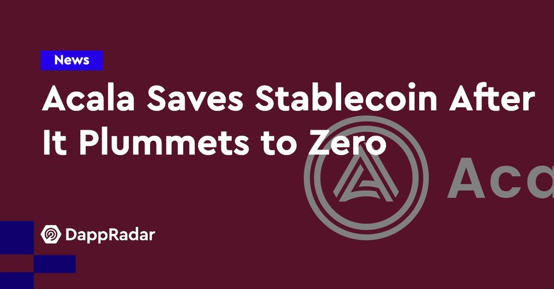 Acala Network Saves Stablecoin After It Plummets to Zero rocked PlatoBlockchain Data Intelligence. Vertical Search. Ai.