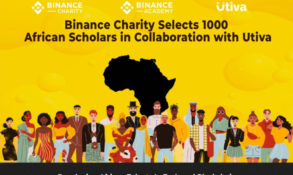 Binance Charity ประกาศให้นักวิชาการชาวแอฟริกัน 1000 คนร่วมมือกับ Utiva