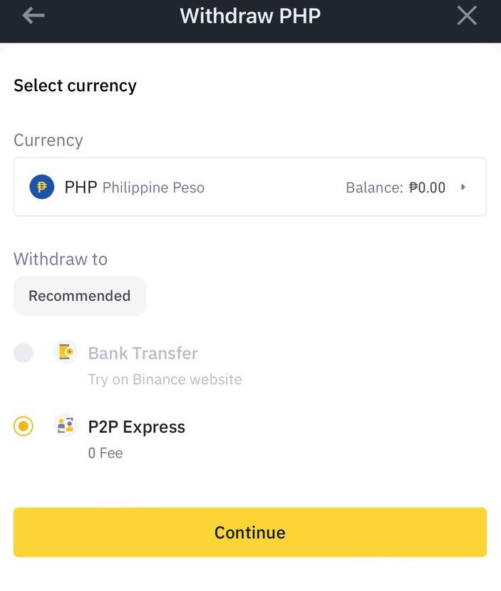 币安现在允许您将加密货币转移到菲律宾的银行 PlatoBlockchain 数据智能。垂直搜索。人工智能。
