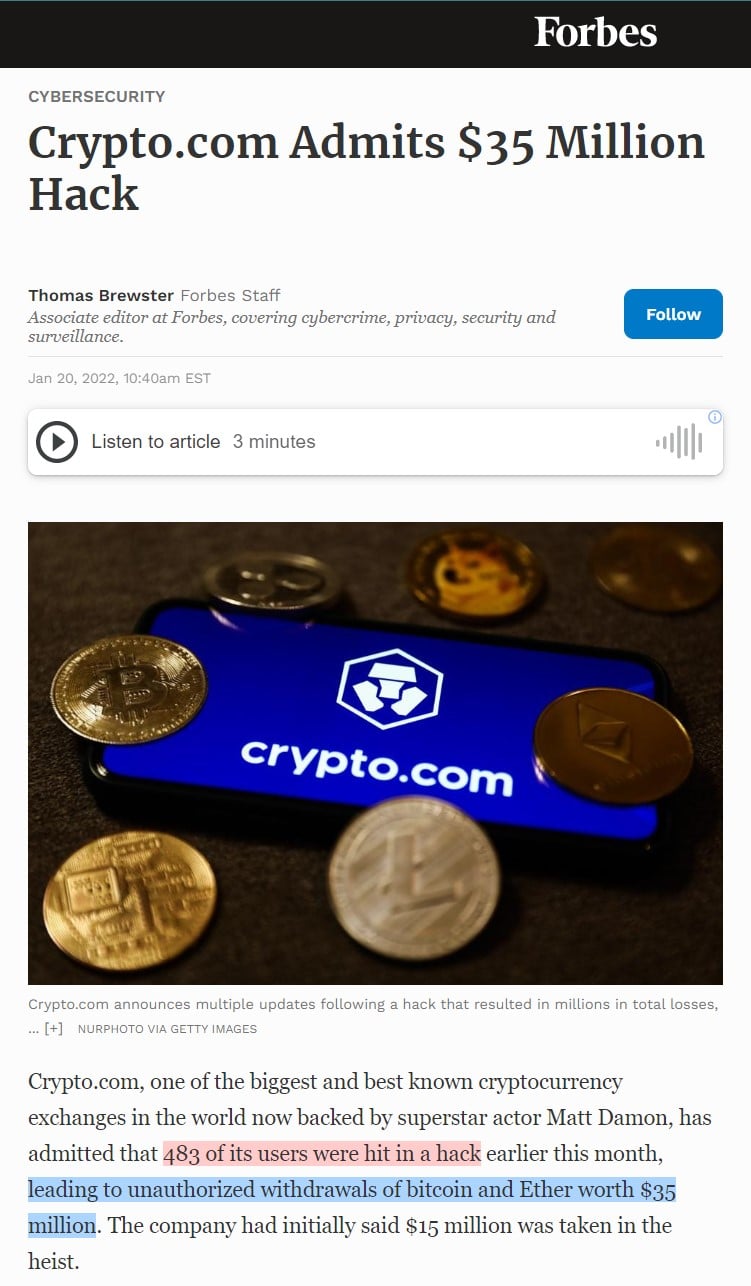 แฮ็ค crypto.com