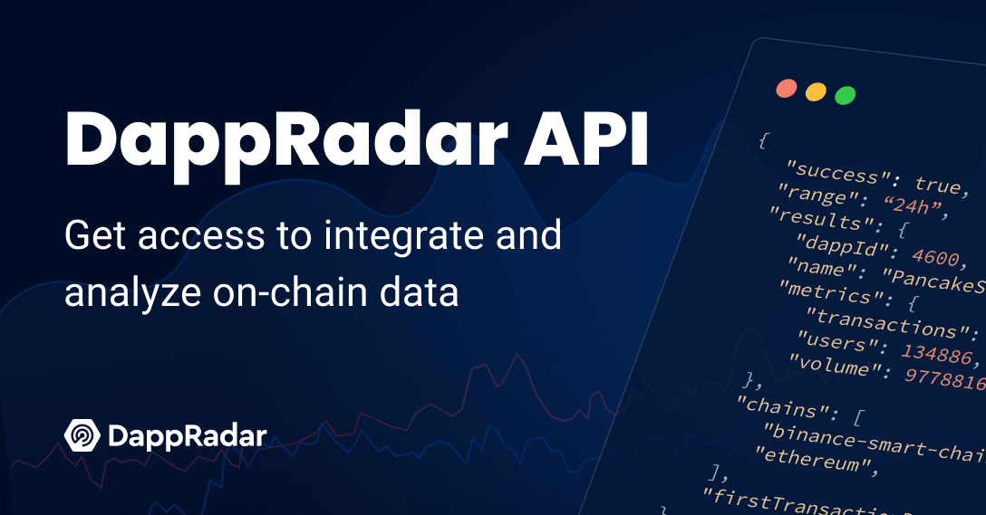 DappRadar API के साथ अपने उत्पाद और शोध को बेहतर बनाएं