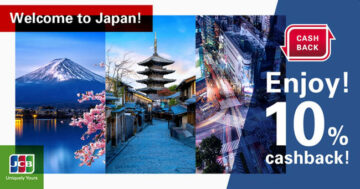 JCB pakub Jaapanis ostude puhul JCB kaardi kasutajatele 10% raha tagasi kampaaniat