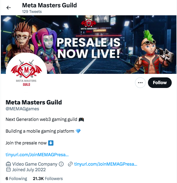 تجمع Meta Masters Guild أكثر من 1.5 مليون دولار خلال البيع المسبق مع بقاء أيام فقط قبل ارتفاع السعر بنسبة 23%. ذكاء بيانات PlatoBlockchain. البحث العمودي. منظمة العفو الدولية.