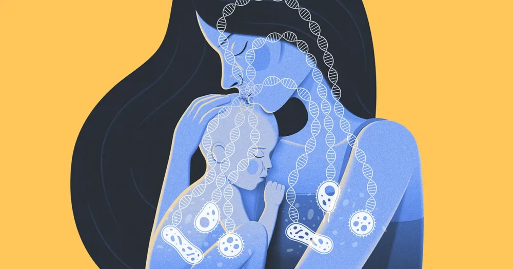 I geni mobili della madre modellano il microbioma del bambino