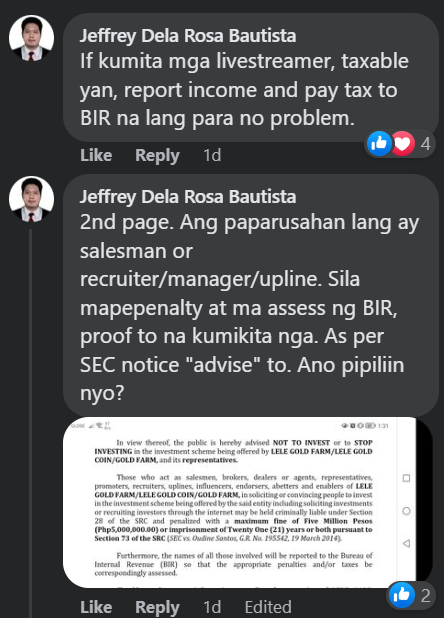 SEC Advisory vs Lele Gold Farm Draws Mix Reactions From Public, Influencers Allegedly Remove Lele Gold Content social media influencers PlatoBlockchain Data Intelligence. Vertical Search. Ai.