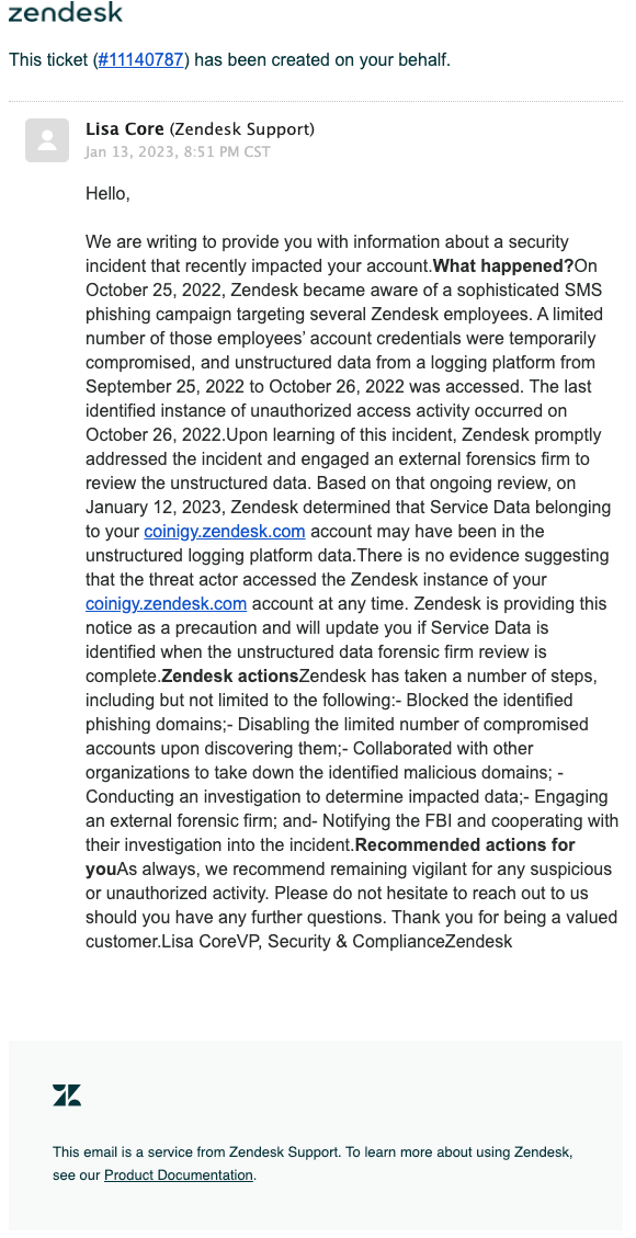 Security Disclosure - Zendesk Zendesk PlatoBlockchain Data Intelligence. Vertical Search. Ai.
