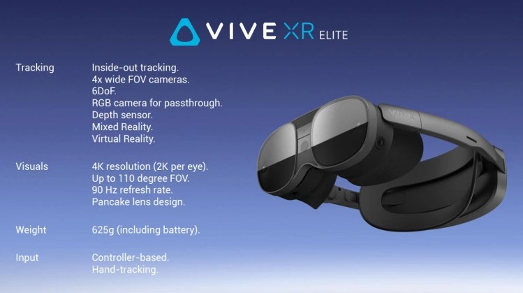 HTC Vive XR Elite on iso askel XR-laitteistolle