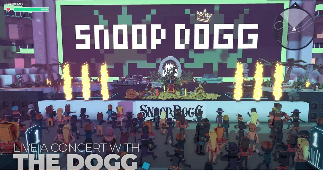concierto de snoop dogg en el metaverso