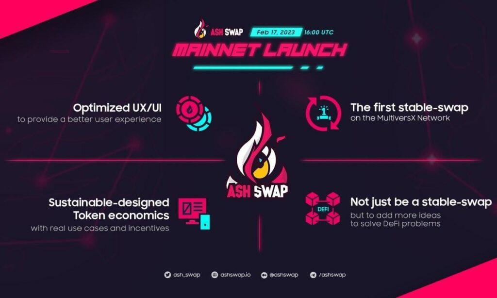 AshSwap the first stable-swap DEX Launches on MultiversX Mainnet LPs PlatoBlockchain Data Intelligence. Vertical Search. Ai.