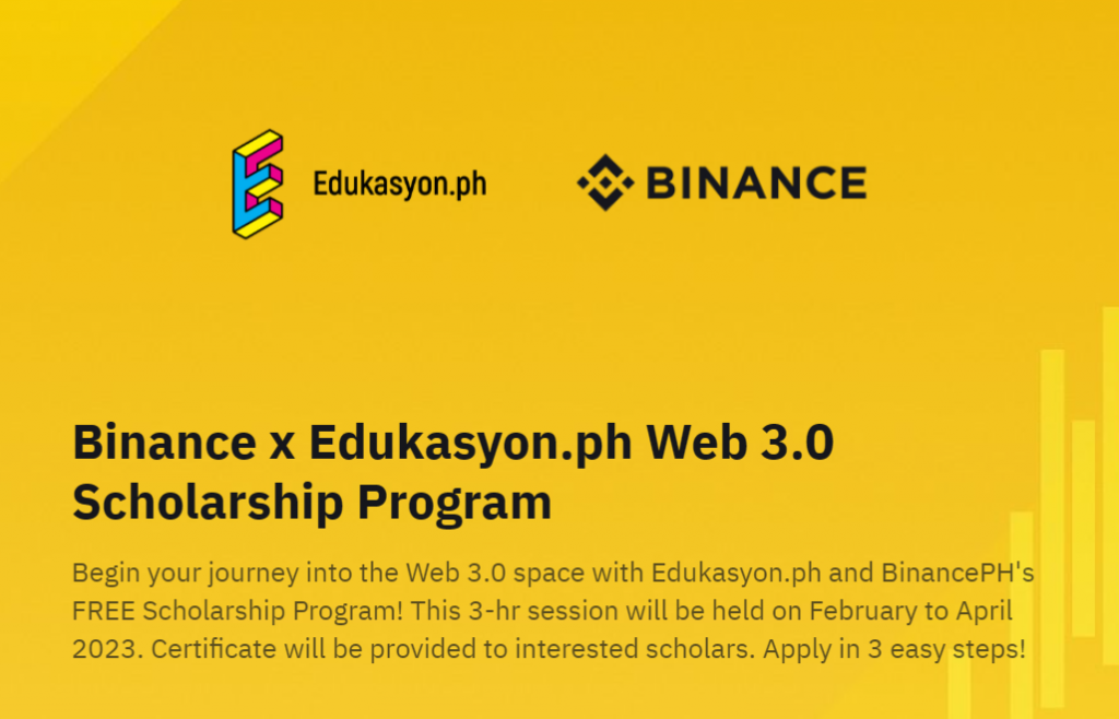 Binance Academy, Edukasyon.ph Partner to Offer Web3 Scholarship in the Philippines information and communications PlatoBlockchain Data Intelligence. Vertical Search. Ai.