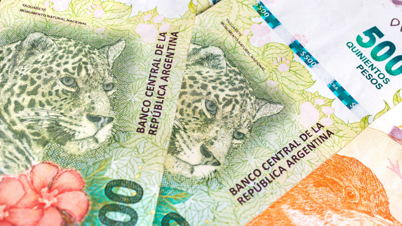 아르헨티나 2,000페소 지폐 중앙은행