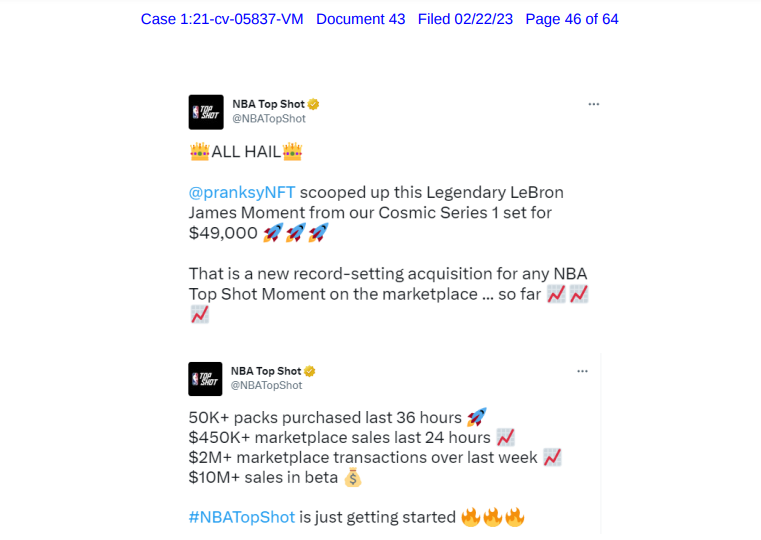 Emojis count as financial advice and have legal consequences, judge rules NBA Top Shot PlatoBlockchain Data Intelligence. Vertical Search. Ai.